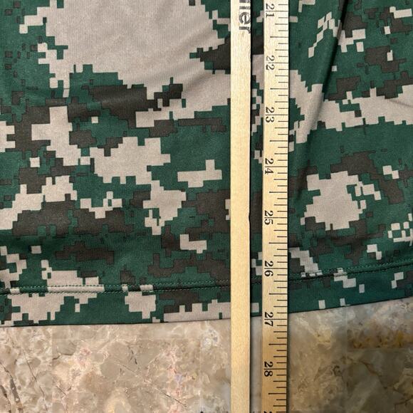 Nike Pro Combat Shirt Mens Medium Green Camo Hypercool Vented Fitted Gym 654882 - Picture 4 of 12